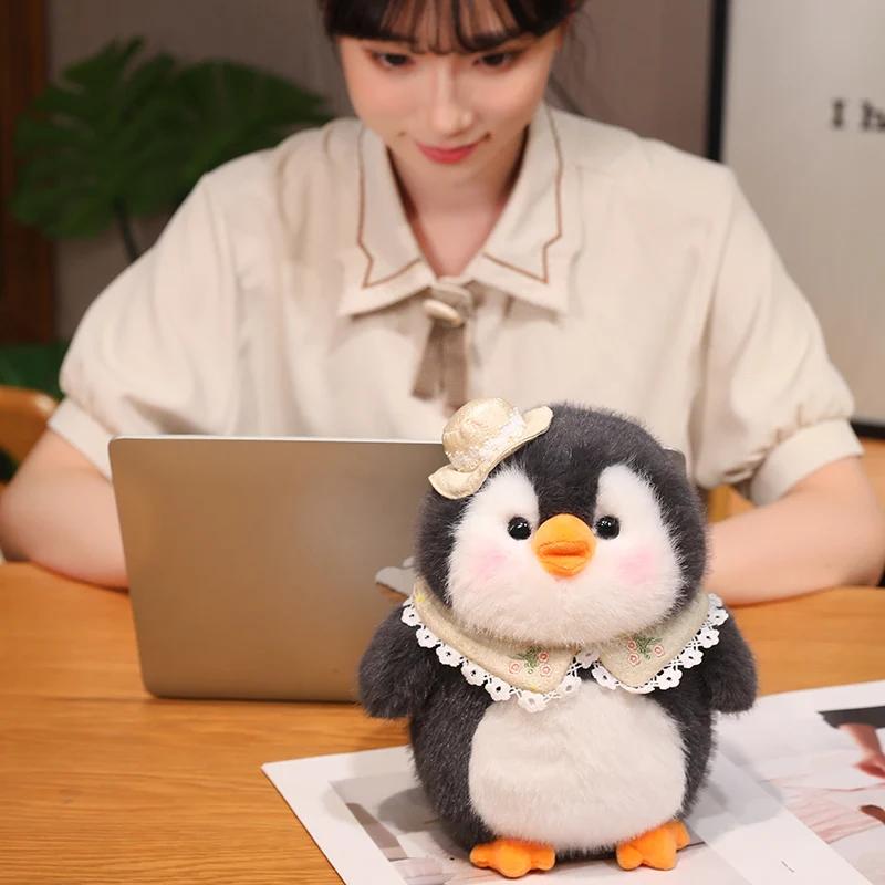 Super Cute Cartoon Penguin Plush Toys Soft Stuffed Animal Pillow Cushion Kawaii Room Decoration Christmas Birthday Gift Present