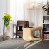 KADAX Rattan Küchenhocker Beige 2 Stk