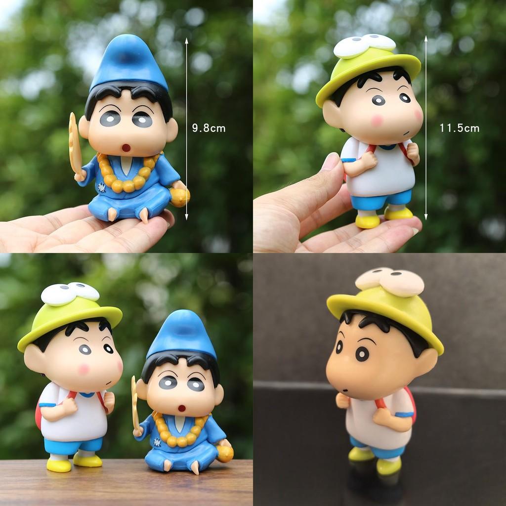 Crayon Shinchan Frog School Pvc Statue Desk Ornament Gift For Fans Special Characters Included