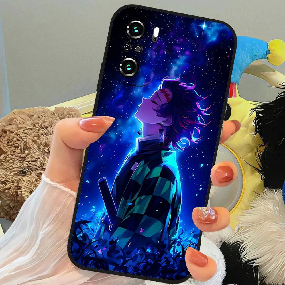 Cool H-demon Slayer Kimetsu No YaibaS Phone Case For Slim Black Xiaomi 11 12 Redmi Note 11 5G 8T 9A 9 10T Note 8 9 12S Ultra Sh