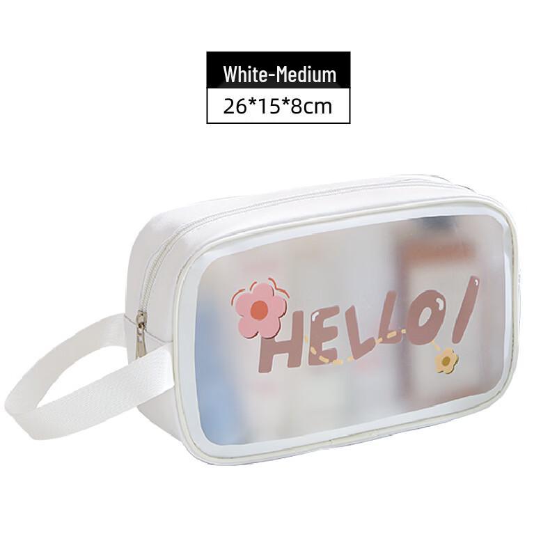 MDNGMDNG Cartoon Waterproof PVC Portable Cosmetic Wash Bag Medium