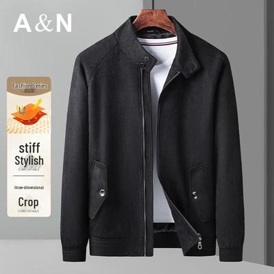 Herren Stehkragen Freizeitjacke