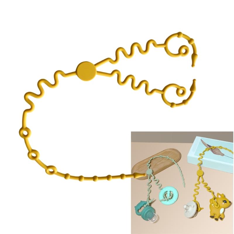 2 in 1 Baby Teething Holder Leash for Infant Feeding Accessories Travel Parents Dummy Nipple Chain Lost Prevention