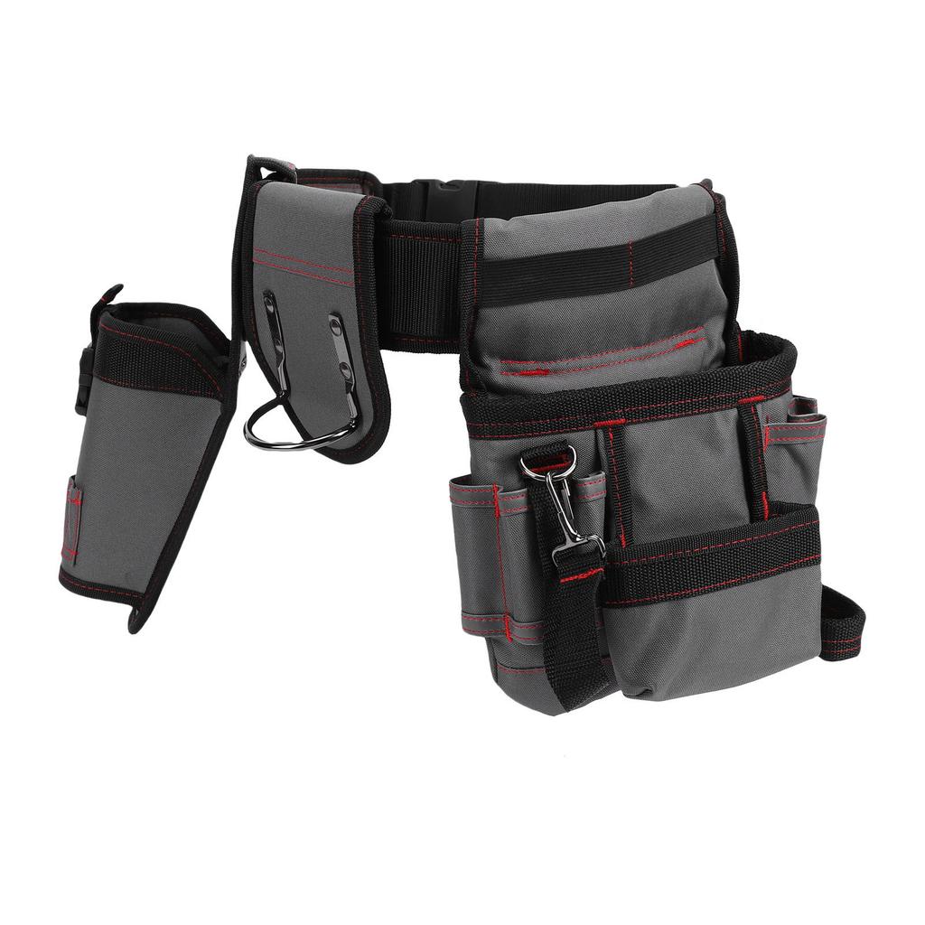 Cinto de Ferramentas Multifuncional Destacável Ajustável Tecido Oxford Bolsa de Cintura para Ferramentas para Eletricista Carpinteiro Encanador