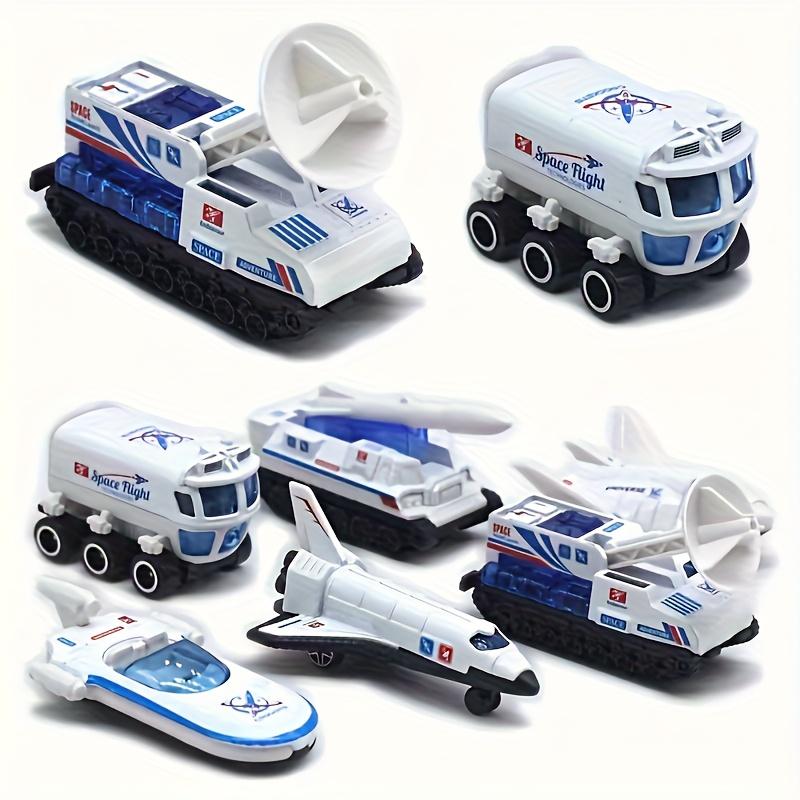 6PCS Diecast Space Toys 1:64 Scale Rocket Ship Explore Space Shuttle Toys for Kids Spaceship Rocket Toy Playset for Boy Birthday