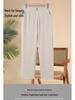 Spring Elastic Waist Straight-Leg Pants for Middle-Aged Women - Casual and Stylish