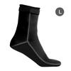 HISEA Schnorchelsocken Rutschfest Kälteabweisend zum Schwimmen Tauchen 3MM Dicke(Schwarz L.)
