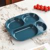 1PC Drop- Divided Plates, Microwave & Dishwasher Safe, Lightweight Plastic Picnic Plates Made of Healthy Materials