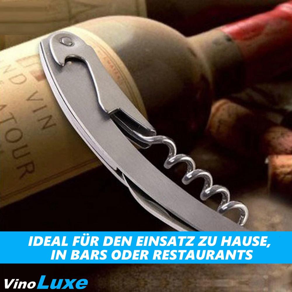 VinoLuxe Waiter's Knife Stainless Steel Waiter's Cutlery Corkscrew Sommelier Knife