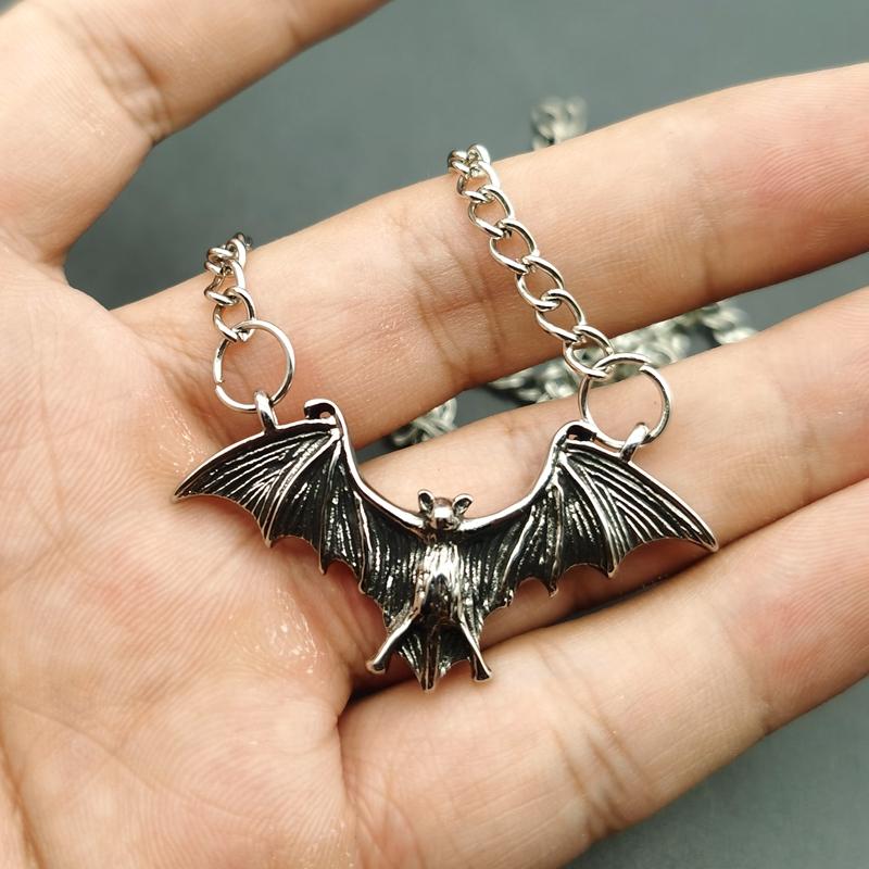 Fledermaus Kette Halskette Metall Mode Vintage Punk Gothic für Frauen Tiere Choker Halloween Halsband Hip Hop Mädchen Schmuck Geschenk