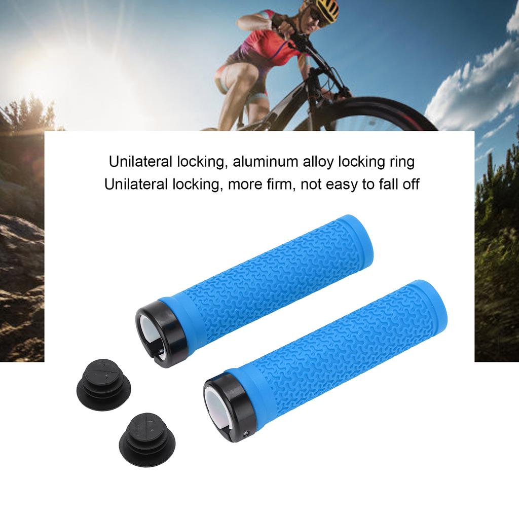 1 Pair Anti Slip   Handle Grip Rubber Handlebar Grips Cover Cycling Replacement Parts for Road Mountain Bikes