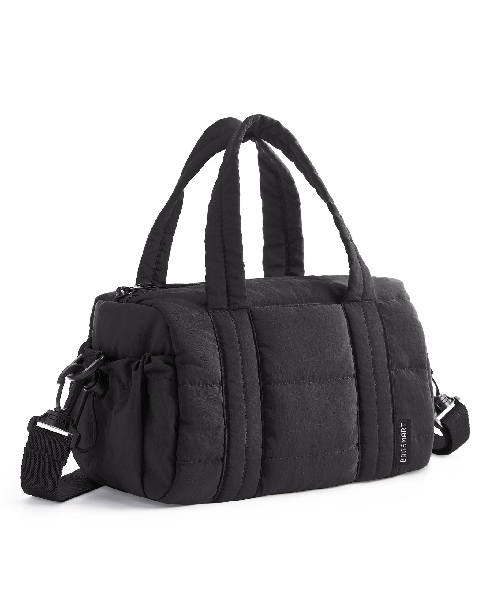

BAGSMART Travel Gym Bag for Women Yoga Mat Duffle Bag with Wet & Dry Pocket Quilted Sports Bag for Weekend Swimming