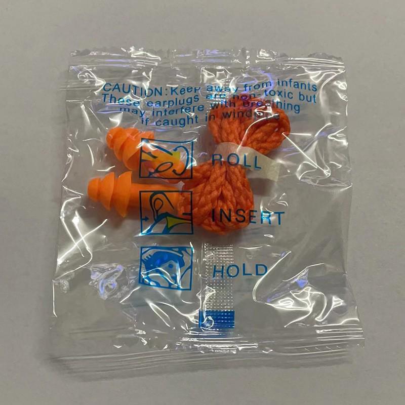 Soundproof Waterproof Silicone Earplugs with Anti-lost Cord for Swimming and Noise Reduction