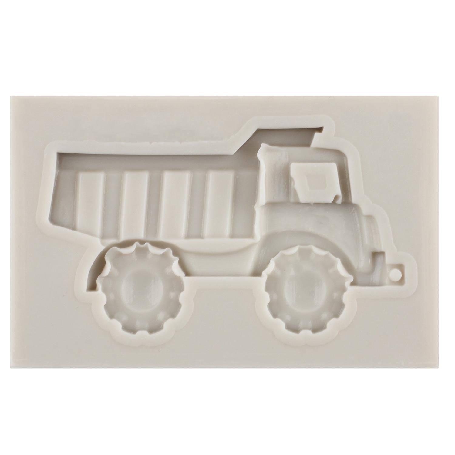 

Экскаватор Формы для помадки Строительная площадка Бульдозер Силиконовые формы Кран Строительный грузовик Форма для украшения торта Кекс Конфеты Шоколадные формы серый