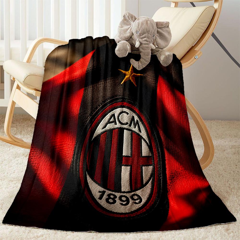 Ac Milan Blanket Soft Warm Cozy Suitable For Livingroom Chair Couch For All Seasons Modern Birthday Christmas Gift Blanket