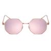 Luxury Square Sunglasses Man Woman Fashion Small Frame Polygon Sun Glasses Metal Vintage Retro Brand Octagon