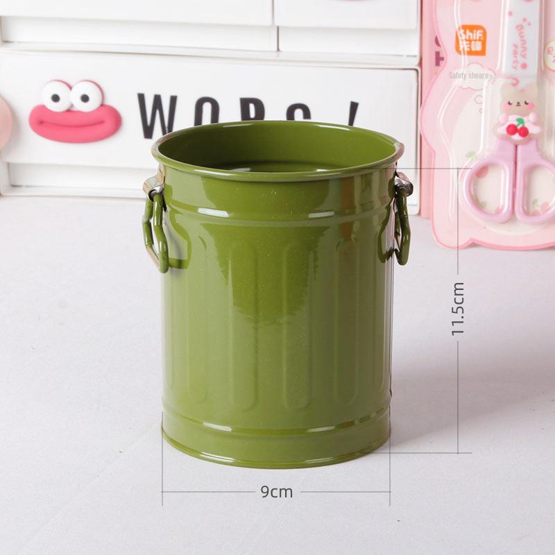 Large Capacity Creative Iron Pen Holder for Office or Dorm Desktop