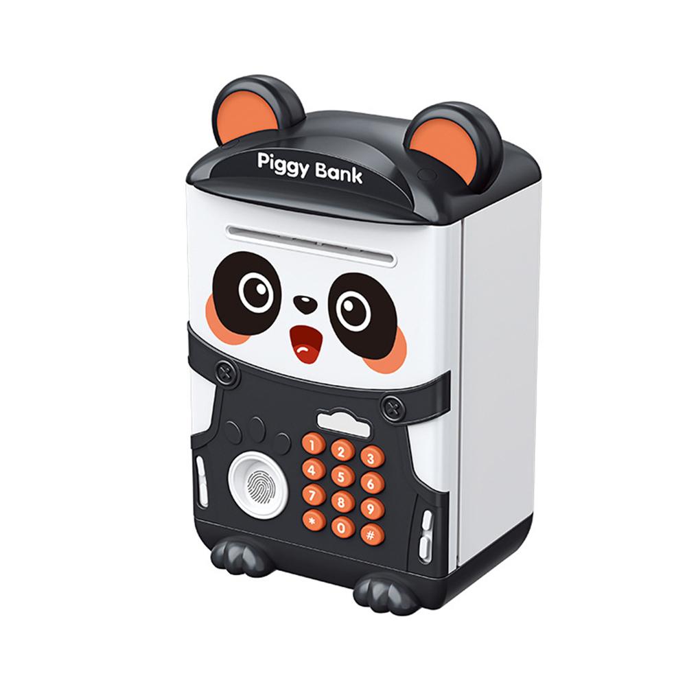 

Electronic Piggy Bank With Fingerprint Recognition Password Cartoon Panda Money Bank Auto Scroll Money Saving Box Gifts For Kids Panda piggy bank