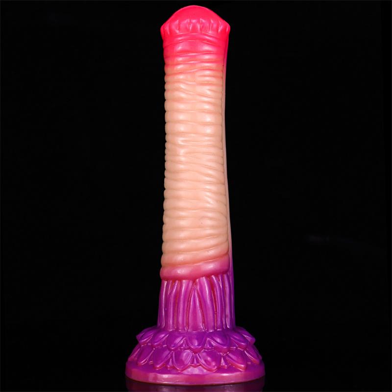 Liquid Silicone Horse Cock Imitation Phallus Thick Animal Dildo Female Backyard Anal Plug Adult Products