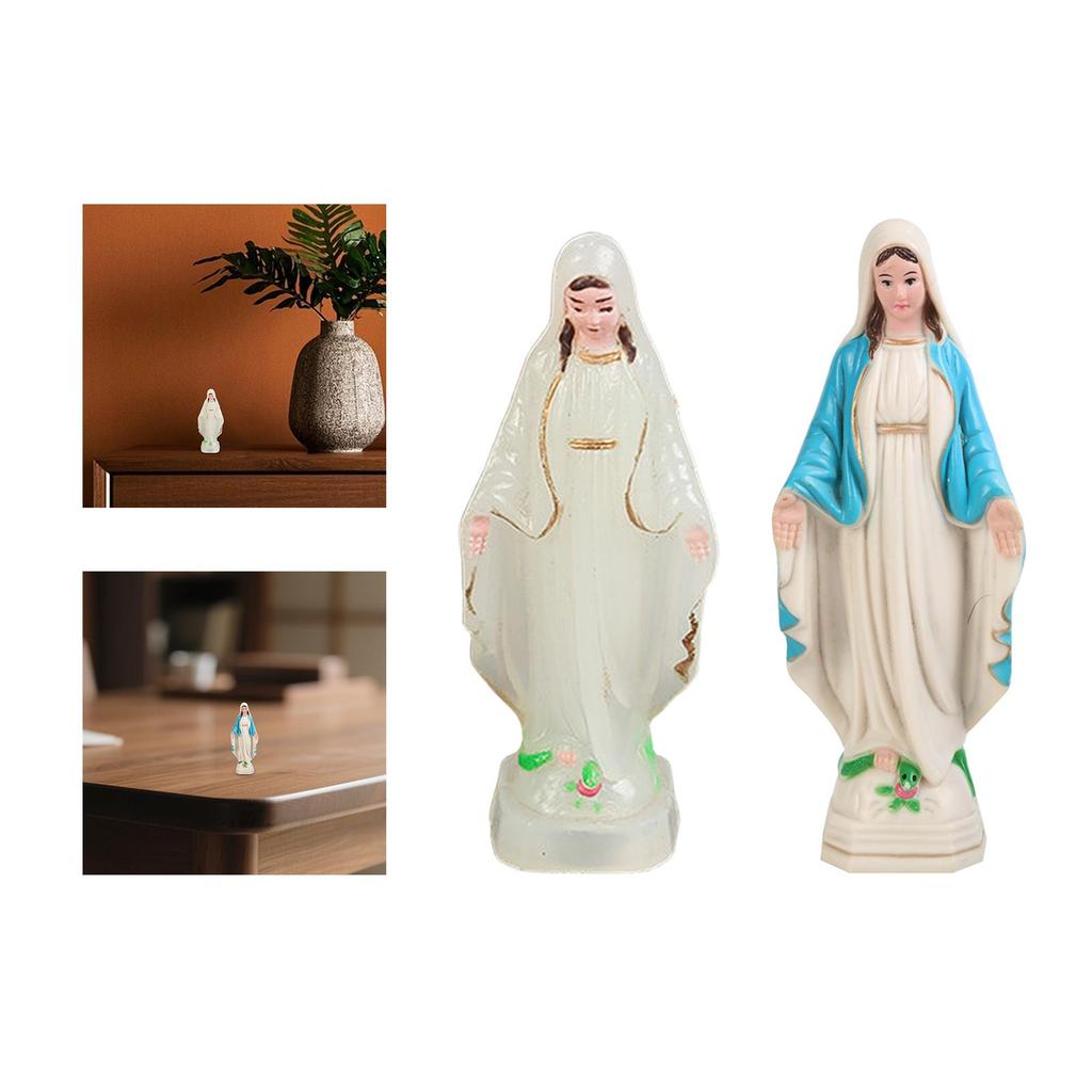 Blessed Mother Mary Figurine European Style Collection Handmade Elegant Religious Gift for Mom Mary Statue