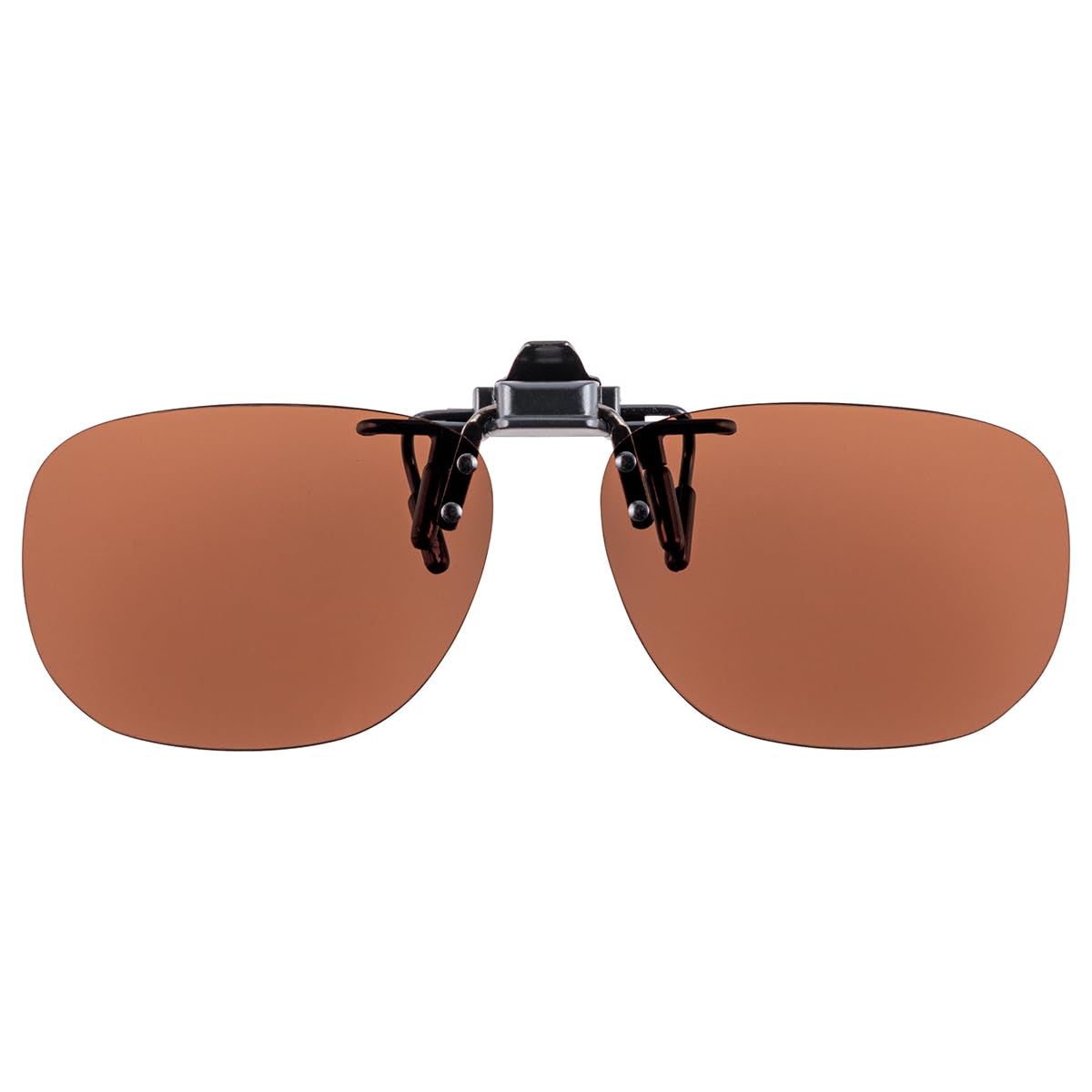 

meigan UV Cover Lens BREAKER Clip-on Sunglasses, Polarized, Photochromic, Protection, Flip-Up Glasses, Anti-Glare Height, Brown, 9351-06