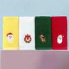 New Year Towel Classic Solid Xmas Tree/Snowman/Santa Claus Embroidery Bath Towel 45x32cm Christmas Hand Towels Set
