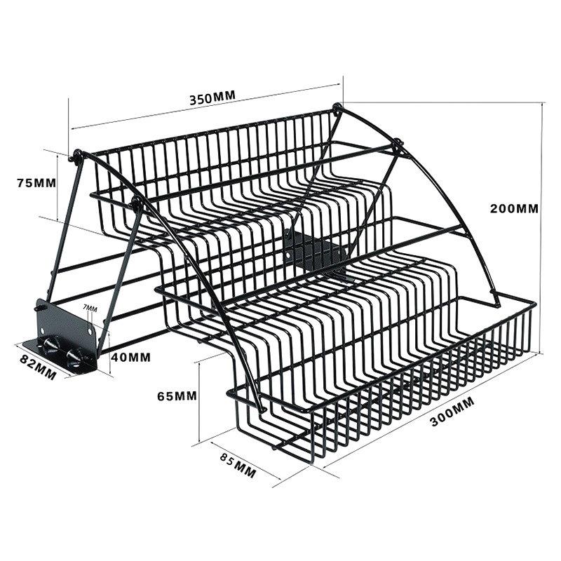 Punch-free Wrought Iron Kitchen Spice Rack: Pull-out Multi-purpose Seasoning and Cabinet Storage Shelf