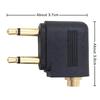 1-10 PEZZI Adattatore Audio per Aereo Spina AUX da 3,5 mm Convertitore Audio per Cuffie Auricolari da Aereo Per Cuffie da Viaggio Aereo Vendita all'Ingrosso