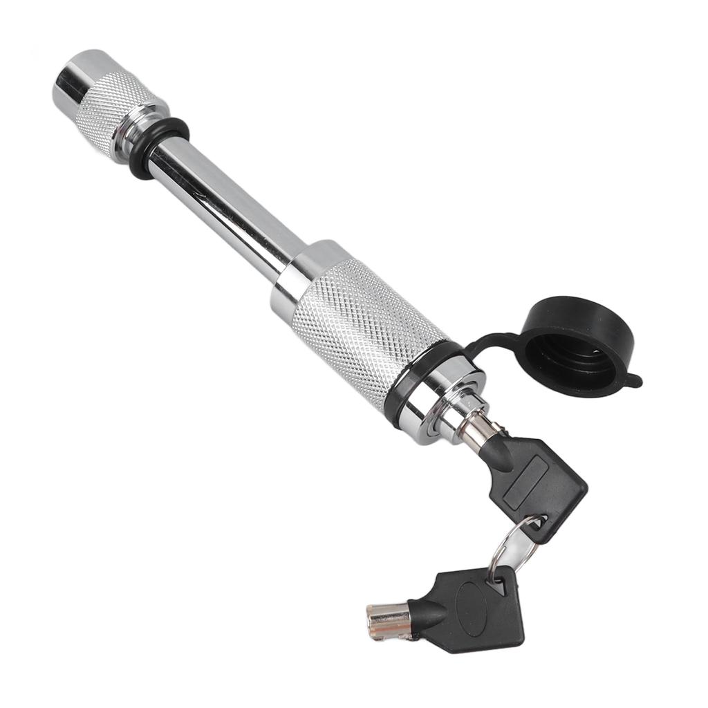 Tow Hitch Receiver Lock White Car Trailer Off Road Vehicle Truck Hitch Pin Key Lock