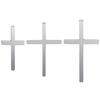 3pcs Cross Pendant Stainless Steel Charms For Jewelry Making Necklace Anklets Handmade Glossy Crosses Accessories Earrings Charm