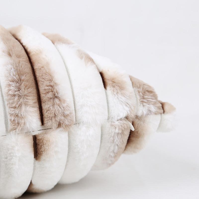 Double-sided Thickened Pillow Imitation Rabbit Fur Gradient Pillow Case Sofa Living Room Cushion Pillow Back