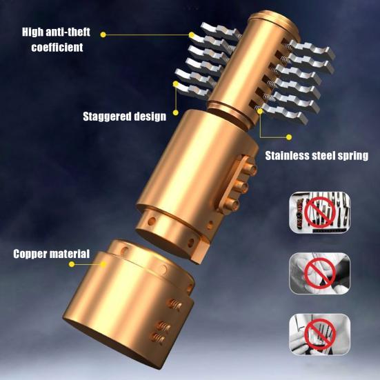 Robuuste antidiefstalfietskettingslot, schaarbestendig, vernikkeld, roestvrij fiets-scooter, waterdicht slot met 2 sleutels