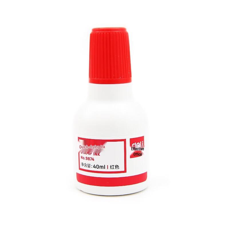 Deli 9874 Quick-Dry Oil-Based Stamp Ink