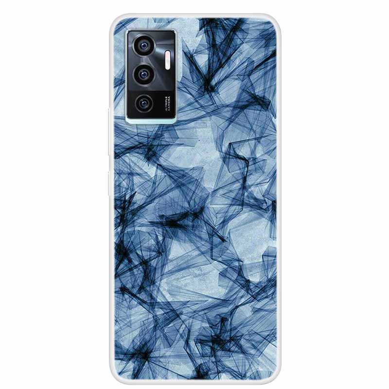 For vivo V23e V21E 5G 4G Cases Transparent Marble Soft TPU Silicone Back Covers for Vivo V21 5G Cases Clear Bumper for vivoV21