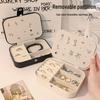 High-End Portable Jewelry Storage Box with Anti-Oxidation, Large Capacity for Earrings, Studs, Necklaces, and Bracelets.