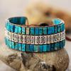 Handmade Beaded Bracelets, Imperial Stone Antique Metal Beads, Woven Jewelry, Popular European and American Jewelry.