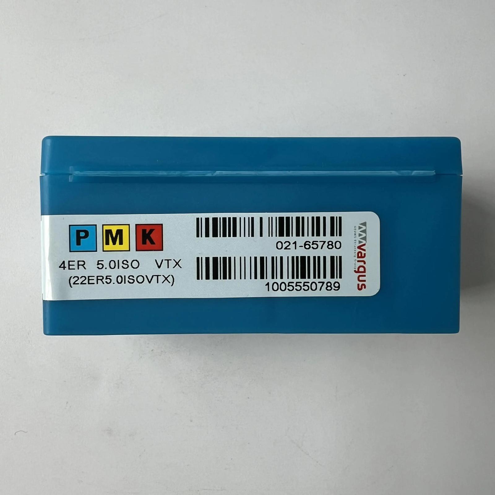 

Original / 4ER5.0ISO VTX / Industrial indexable Carbide Inserts 10 Pcs