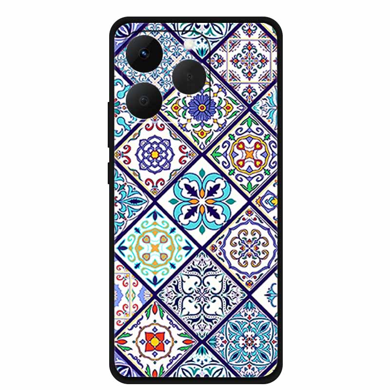 Case For OPPO Realme 15T Embossed Blossoms Funda 3D Relief Flowers Coque Silicone Soft Phone Cover For Realme 15 T 5G Bumper