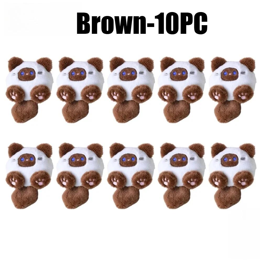 Kawaii Keychain Cute Plush Cat Doll Pendant Key Chain Girls Backpack Stuffed Keychain Soft Toy Couple Bag Decorative Gifts