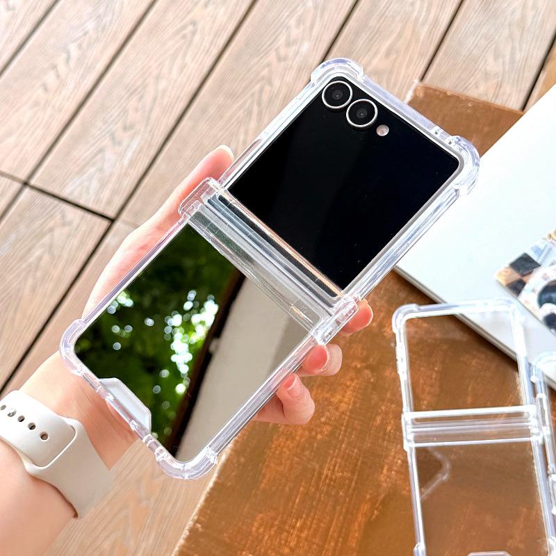 New Model Suitable for Samsung Zflip7 Mobile Phone Case TPU PC Folding Mobile Phone Case Galaxy Z Flip6 Protective Case
