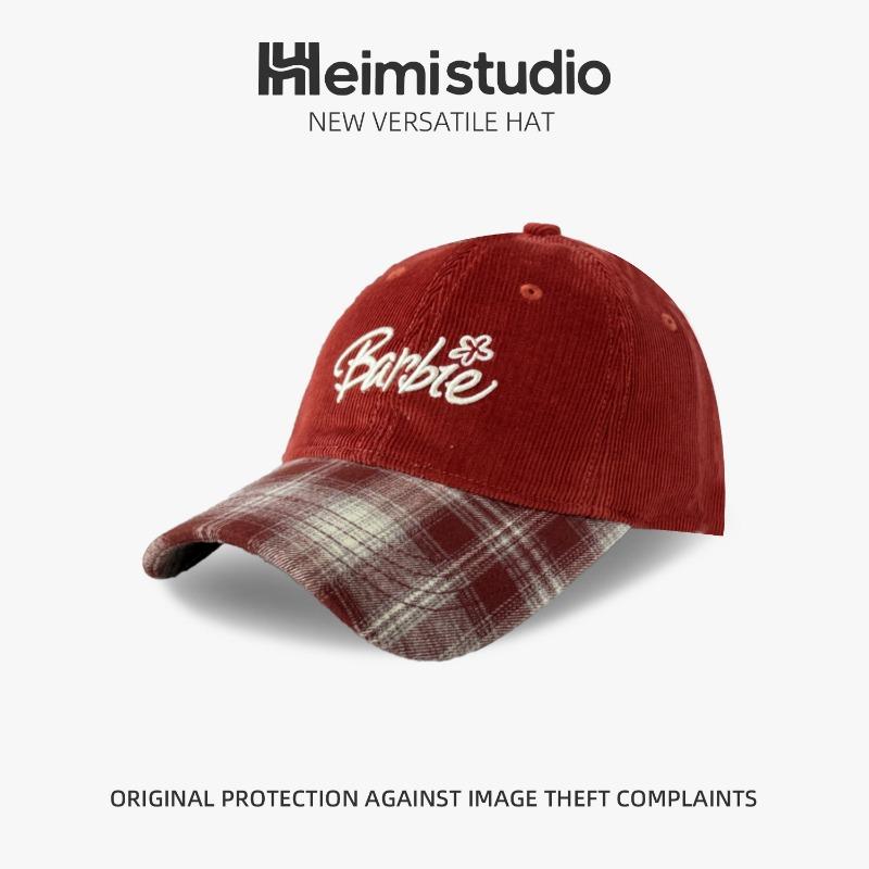25 early autumn new double-color letter embroidery versatile baseball cap women's soft top casual trendy brand cap