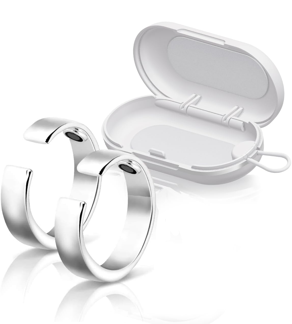 

Кольцо товары для сна Кольцо для уменьшения храпа Точка давления Апноэ Спокойный сон Антихрап Антихрап Хорошее кольцо L(19мм-22мм) серебряный