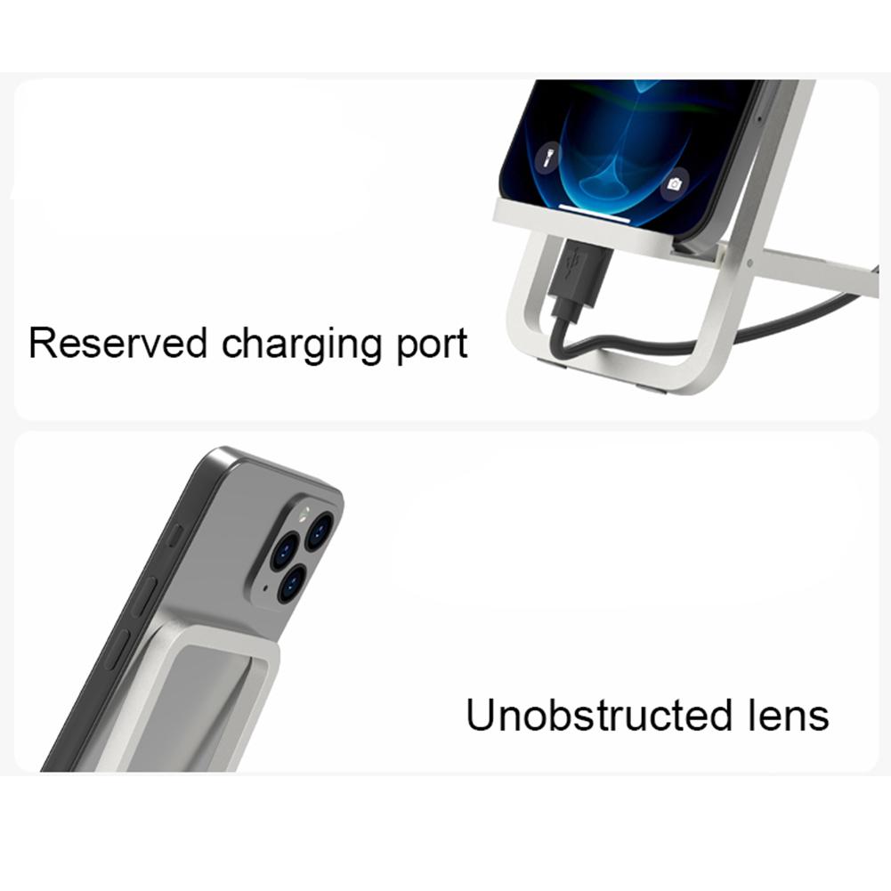 Foldable Cell Phone Stand Folding Metal Desktop Holder Aluminum Alloy Portable Phone Cradle Dock for iPhone 15 14 Pro Max Huawei