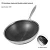 UTO 316 Stainless Steel Double Honeycomb Non-stick Wok