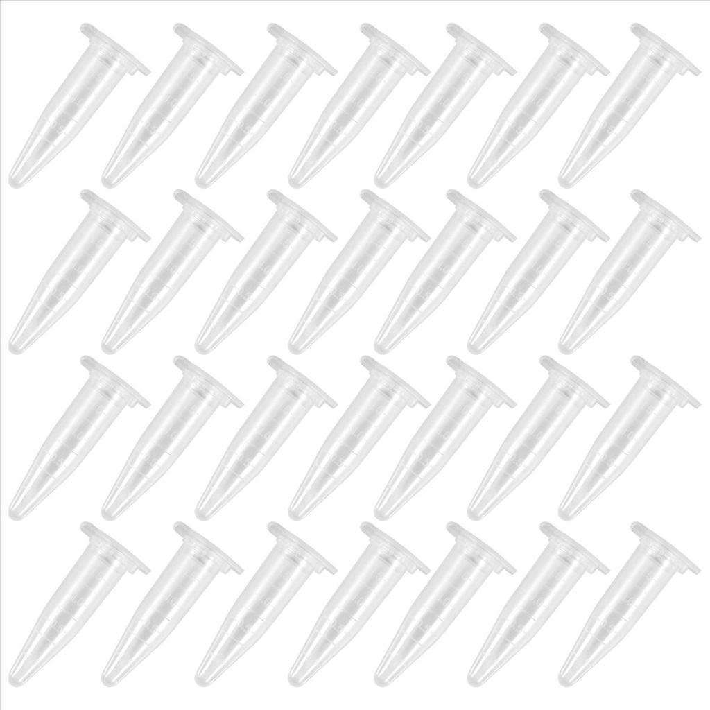 BHBL 1000Pcs Mini Centrifuge Tubes 1.5Ml Raduated Clear Plastic Centrifuge Vials with Flat-Top Snap Cap