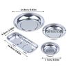 3-6 Inch Magnetic Tool Bowl Stainless Steel Magnetic Tray Circular Magnetic Parts Bowl Screws Sockets Storage Tray