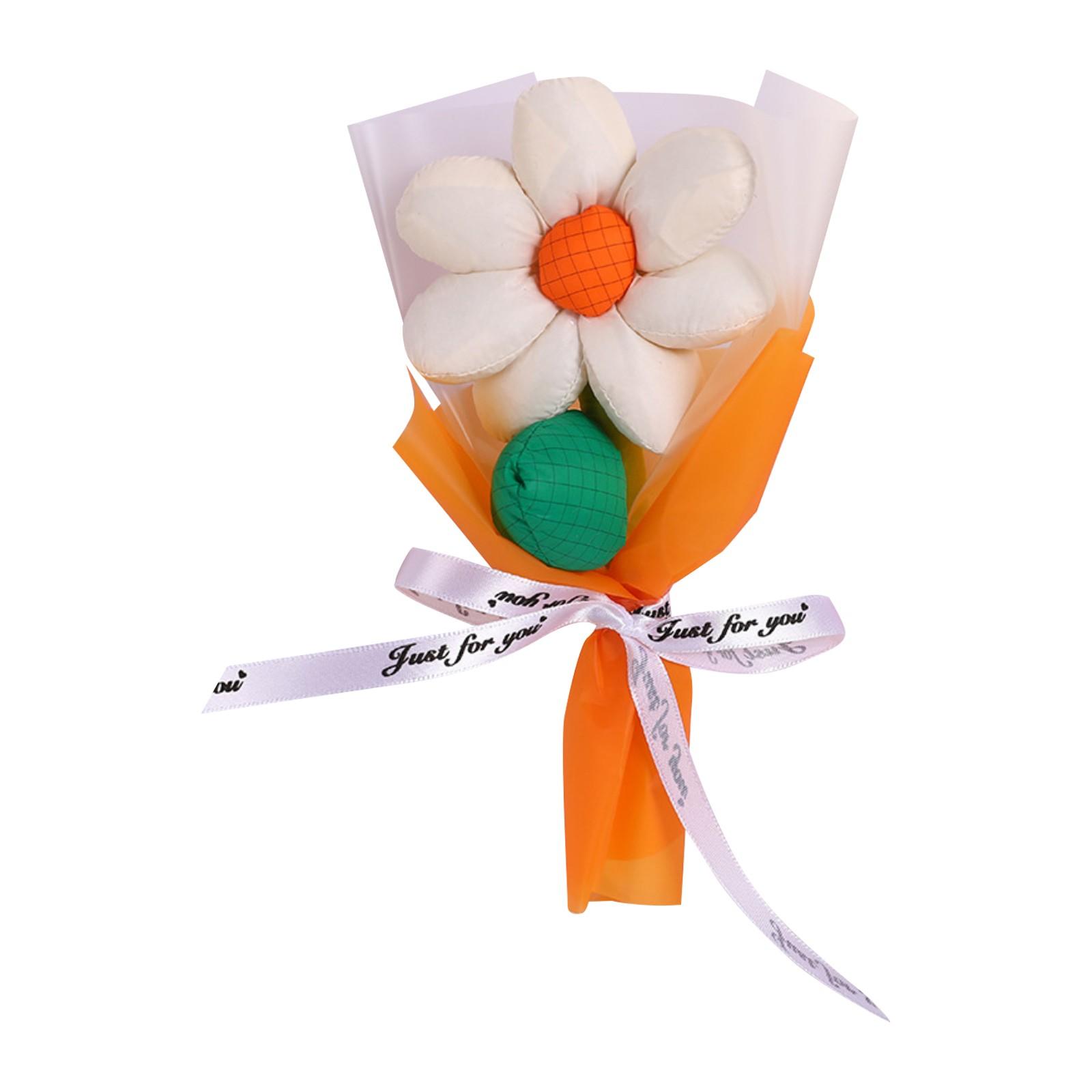 

Плюшевий букет ляльки, мультяшний плюшевий букет, штучні квіти та плюшеві іграшки День народження Весілля Випускний День Святого Валентина Різдвяний букет One Size білий