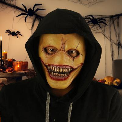 Cadılar Bayramı Palyaço Yüz Koruyucu Evrensel Boyut Rol Yapma Cosplay Yüz Koruyucu Başlık Korku Temalı Parti Aksesuarları