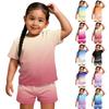 Kid Patriotic Outfit - Short Sleeve & Shorts 2-Piece Set For Boy And Girl