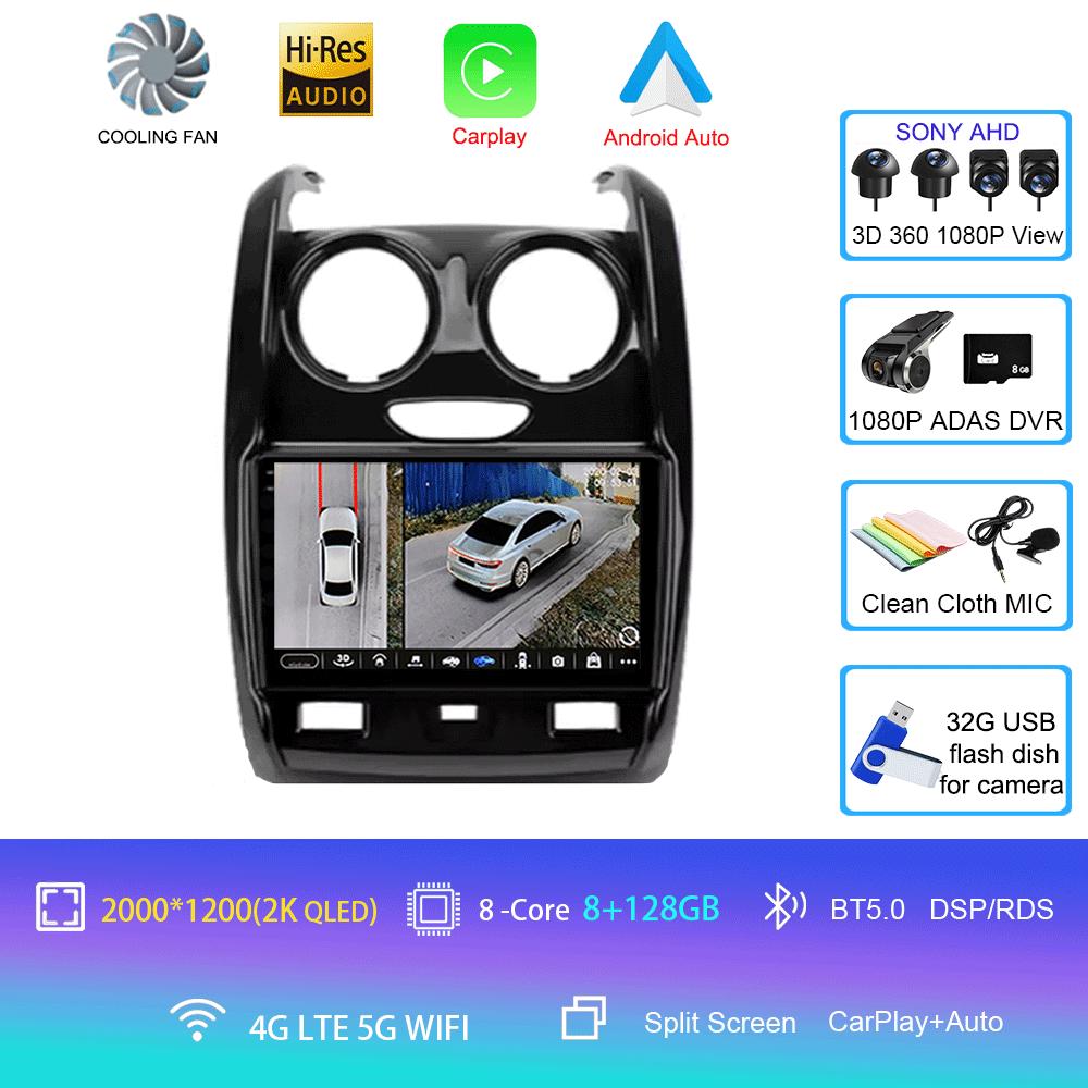 Android 14 Car Radio For Renault Duster 2015 - 2021 For LADA Largus 2021 Multimedia Video Player Navigation Stereo GPS